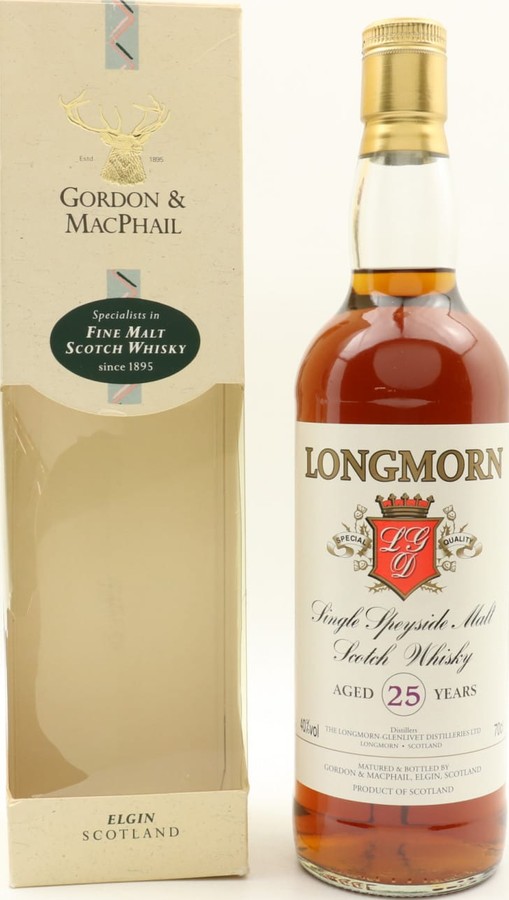 Longmorn 25yo GM Licensed Bottling 40% 700ml