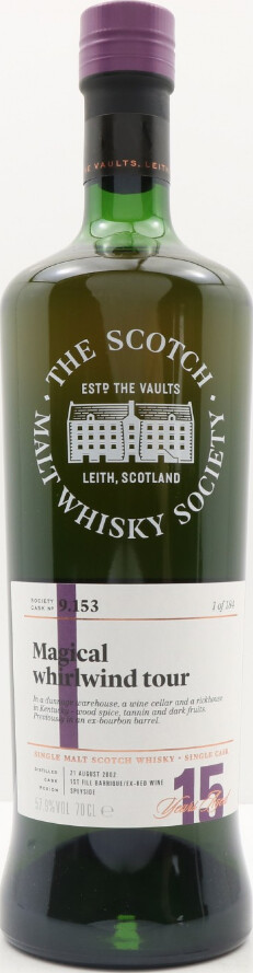 Glen Grant 2002 SMWS 9.153 Magical whirlwind tour 57.9% 700ml