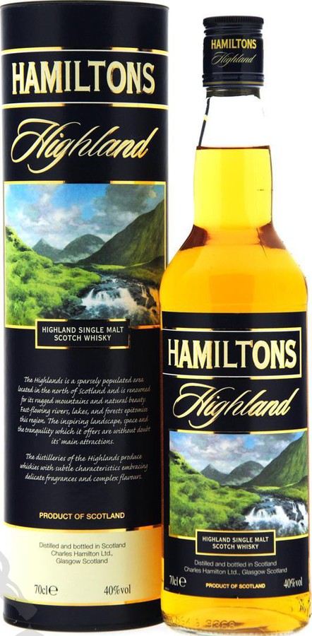 Hamiltons Highland Highland Single Malt 40% 700ml