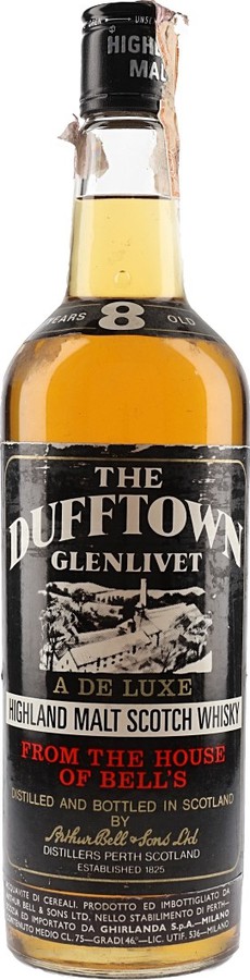 Dufftown 8yo A De Luxe Highland Malt Scotch Whisky 46% 750ml