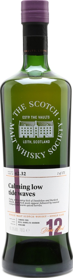 Tobermory 2005 SMWS 42.32 Calming low tide waves Refill Ex-Bourbon Barrel 61.3% 700ml