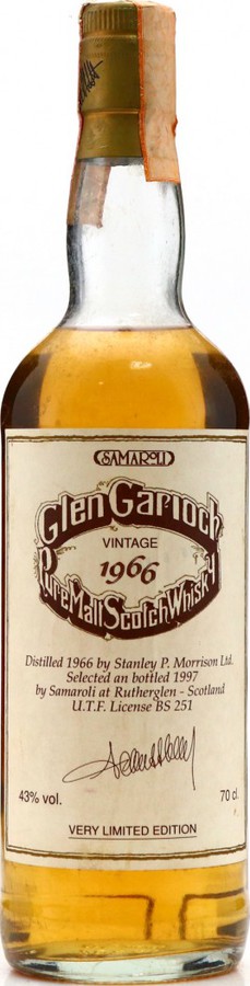 Glen Garioch 1966 Sa Pure Malt Scotch Whisky 1299 + 1309 43% 700ml