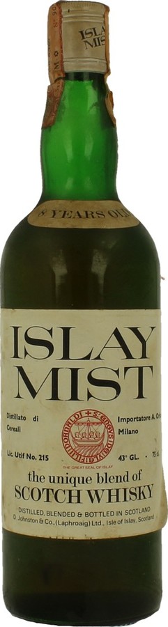 Islay Mist 8yo DJCo the unique blend of Scotch Whisky Imported by A. Orlandi Milano 43% 750ml