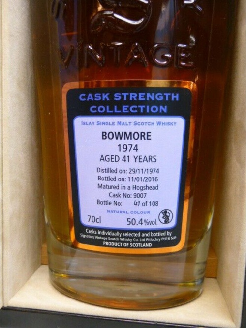 Bowmore 1974 SV Rare Reserve Cask Strength Collection #9007 50.4% 700ml