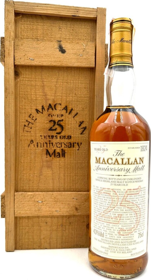 Macallan 1962 The Anniversary Malt 43% 750ml