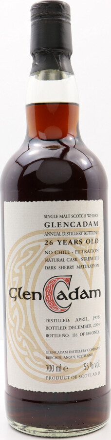 Glencadam 1978 Annual Distillery Bottling 26yo Dark Sherry Jack Wiebers Whisky World Exclusive 55% 700ml