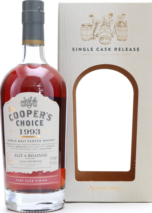 Allt-A-Bhainne 1993 VM The Cooper's Choice #9338 46% 700ml