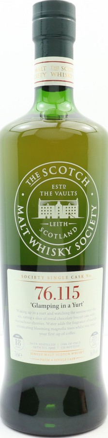 Mortlach 1995 SMWS 76.115 Glamping in a Yurt Refill Sherry Butt 56.5% 700ml