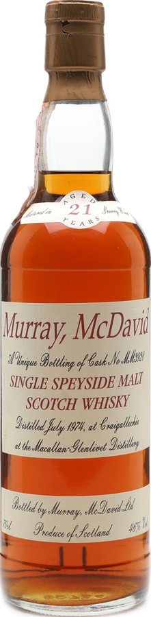 Macallan 1974 MM ex-Sherry cask 46% 700ml