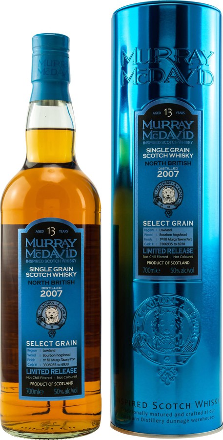 North British 2007 MM Select Grain Limited Release 3306935 to 6938 50% 700ml