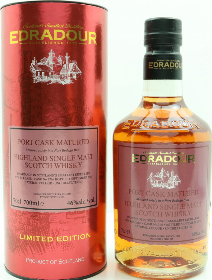 Edradour 2003 Port Cask 8th Release #376 46% 700ml