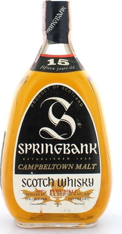 Springbank Pear Shape bottle Silver label 15yo 46% 750ml