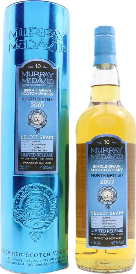 North British 2007 MM Select Grain Limited Release 606919 + 616919 46% 700ml
