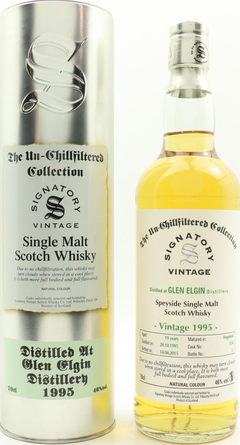 Glen Elgin 1995 SV The Un-Chillfiltered Collection #1154 46% 700ml