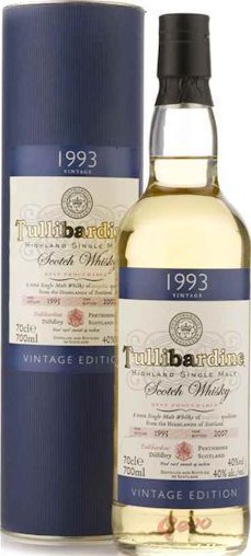 Tullibardine 15yo Vintage Edition Bourbon and Sherry Casks 40% 700ml