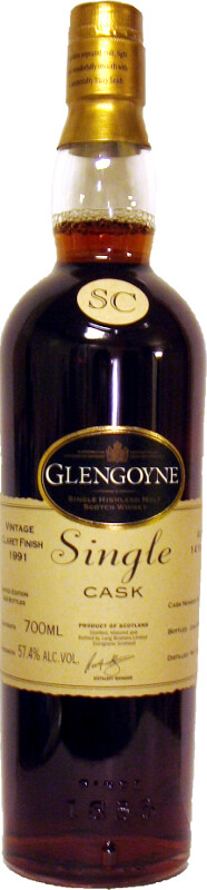 Glengoyne 1991 Claret Finish Single Cask #90473 57.4% 700ml