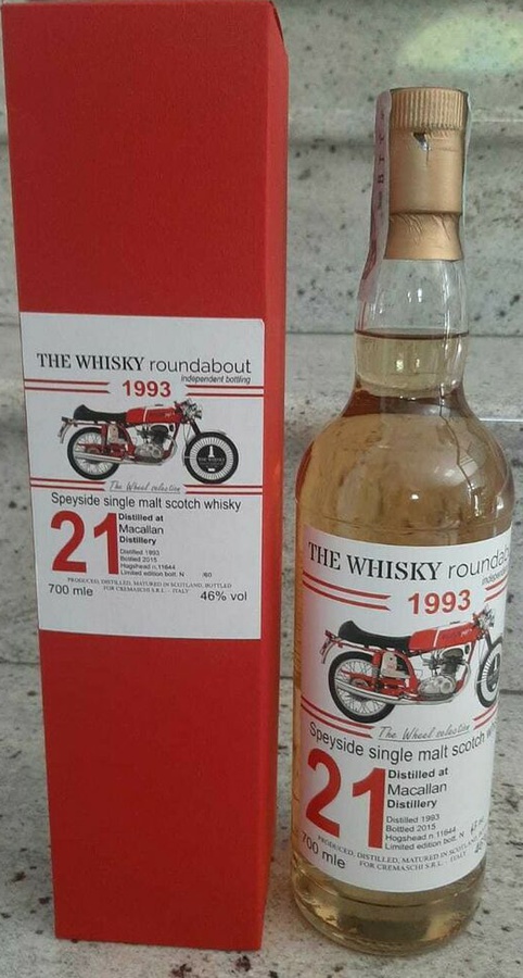 Macallan 1993 TWR The Wheel Selection Bourbon Hogshead #11644 46% 700ml