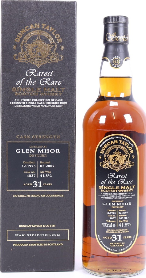 Glen Mhor 1975 DT Rarest of the Rare Sherry cask #4037 41.8% 700ml