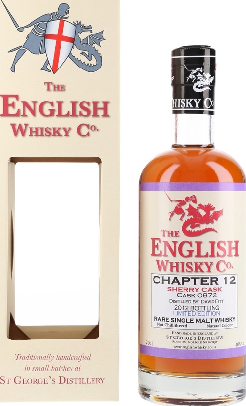 The English Whisky Chapter 12 Pedro Ximenez Sherry Cask #0872 46% 700ml