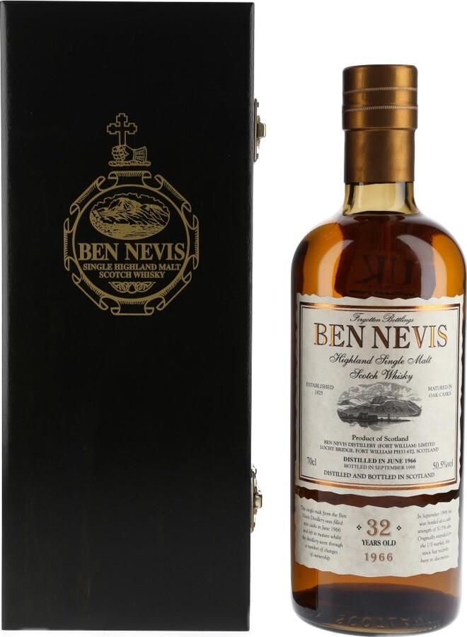 Ben Nevis 1966 Forgotten Bottlings Oak 50.5% 700ml