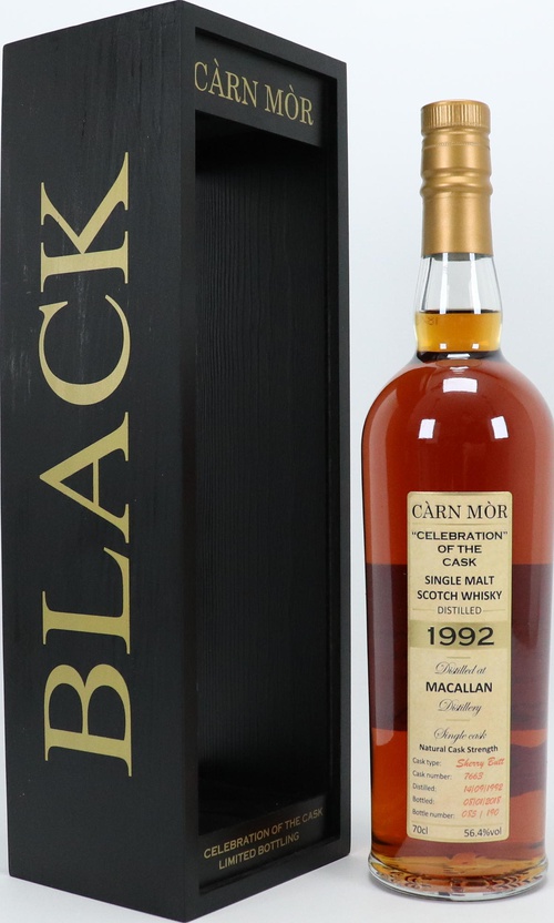 Macallan 1992 MMcK Carn Mor Celebration of the Cask Black Gold Sherry Butt #7663 56.4% 700ml