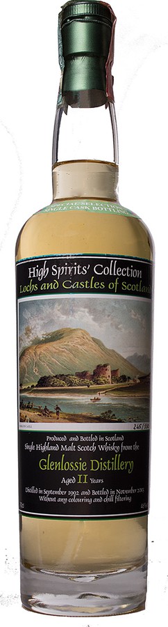 Glenlossie 1992 HSC Lochs and Castles of Scotland No 2 #1560 46% 700ml