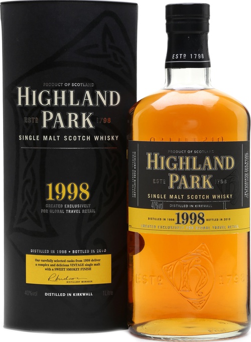 Highland Park 1998 Global Travel Retail 40% 1000ml