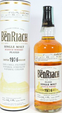 BenRiach 1976 Peated Single Cask Bottling Batch 3 #8084 56% 700ml