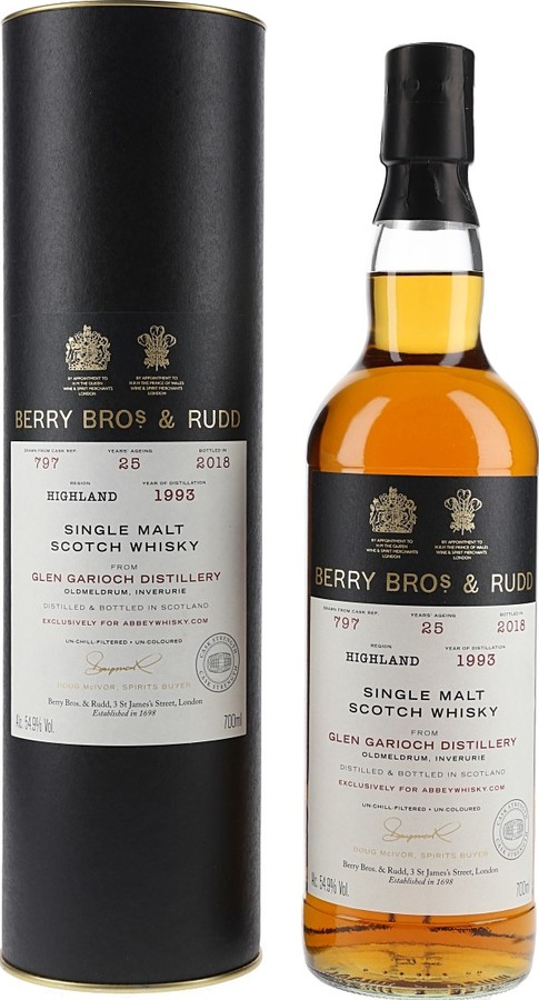 Glen Garioch 1993 BR #797 Abbey Whisky 10th Anniversary 54.9% 700ml