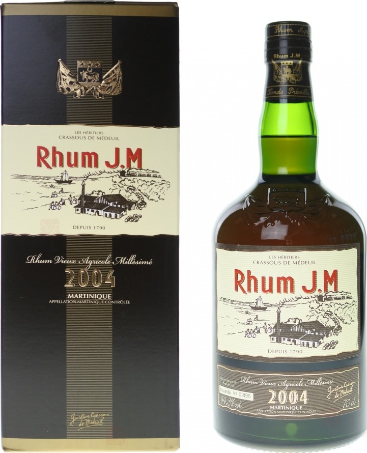 Rhum J.M 2004 Vieux Agricole 44.3% 700ml