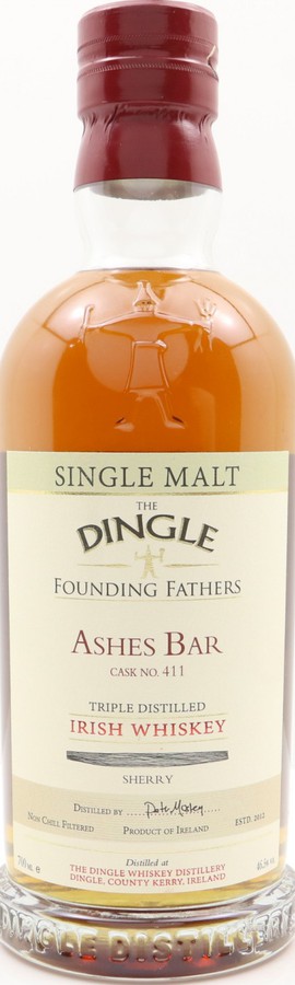 Dingle Ashes Bar Founding Fathers Bottling Sherry #411 46.5% 700ml