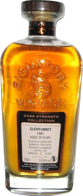 Glenturret 1987 SV Cask Strength Collection 29yo #376 53.8% 700ml
