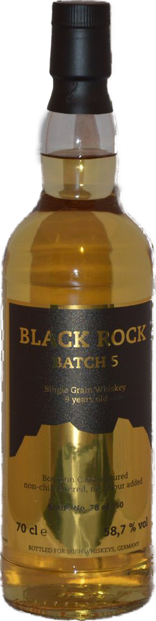 Black Rock 9yo IW Batch 5 Bourbon Cask Irish-Whiskeys.de 58.7% 700ml