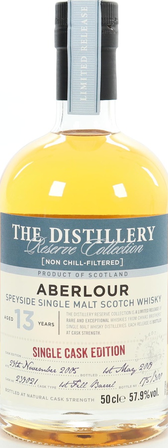 Aberlour 2005 The Distillery Reserve Collection 1st Fill Ex-Bourbon Barrel #239021 57.9% 500ml