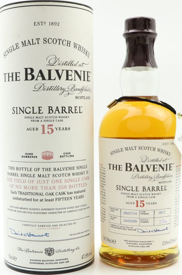 Balvenie 15yo Single Barrel #3812 47.8% 700ml