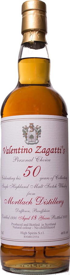 Mortlach 1990 HSC Valentino Zagatti's Personal Choice 46% 700ml