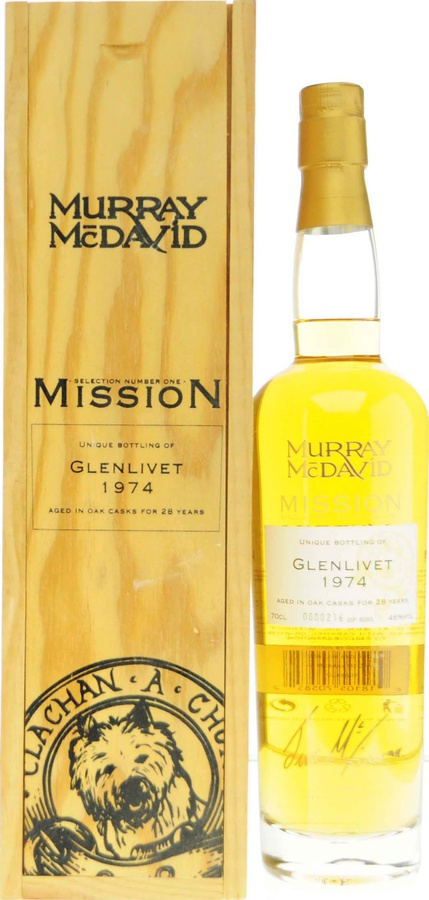 Glenlivet 1974 MM Mission Selection Number One Oak Casks 46% 700ml