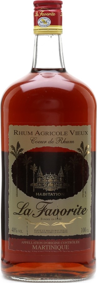 La Favorite 2006 Rhum Agricole Vieux Coeur de Rhum 40% 1000ml