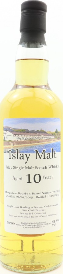 Islay Malt 2005 WhB Single Cask Bottling Margadale Bourbon Barrel #900071 58.8% 700ml