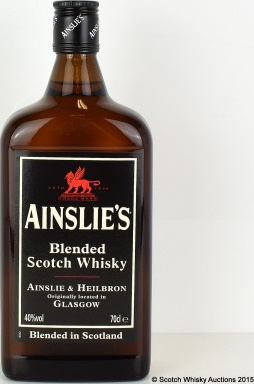 Ainslie's Blended Scotch Whisky Square Bottle 40% 700ml