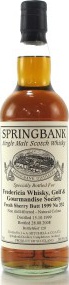 Springbank 1999 Private Bottling Frederica Whisky Golf & Gourmandise Society Fresh Sherry Butt #332 58.5% 700ml