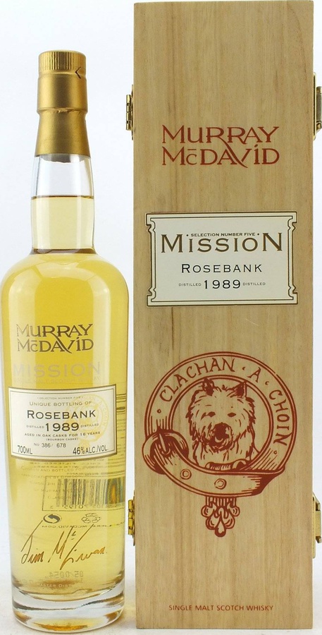 Rosebank 1989 MM Mission Selection Number Five Bourbon Casks 46% 700ml