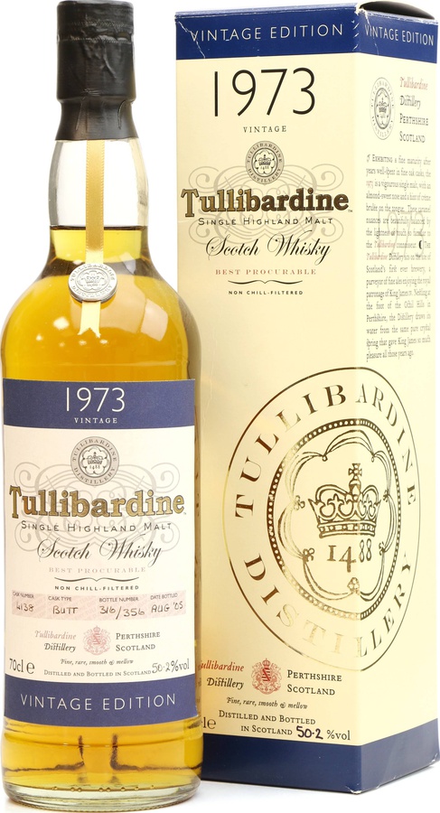 Tullibardine 1973 Vintage Edition Ex-Sherry Butt #4138 50.2% 700ml