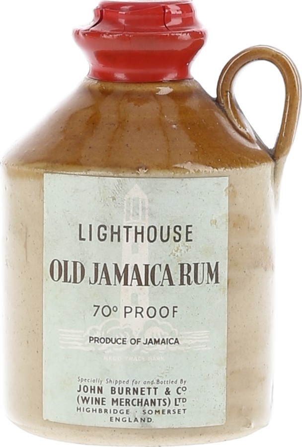 John Burnett & Co Wine Mechants Ltd. Lighthouse Old Jamaica Rum Ceramic Decanter 40%