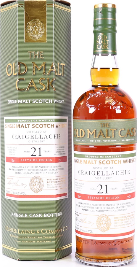 Craigellachie 1995 HL The Old Malt Cask Sherry Butt 50% 700ml