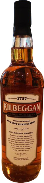 Kilbeggan 2010 Single Cask Edition 46% 700ml