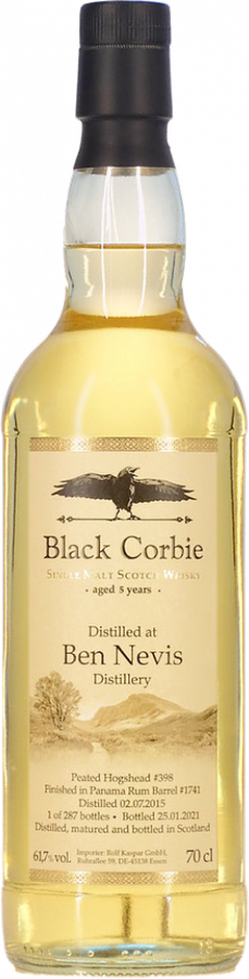 Ben Nevis 2015 RK Black Corbie 5yo 398 + 1741 61.7% 700ml