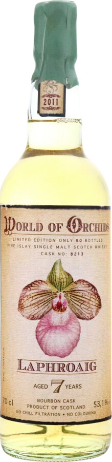 Laphroaig 2011 JW World of Orchids 7yo Bourbon Cask #8213 Hauptstross 100 53.1% 700ml