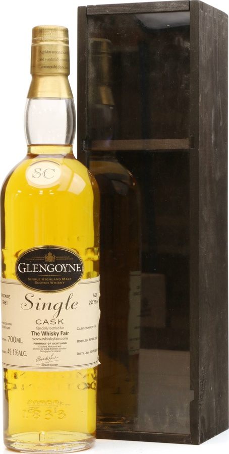 Glengoyne 1981 The Whisky Fair Single Cask #410 49.1% 700ml