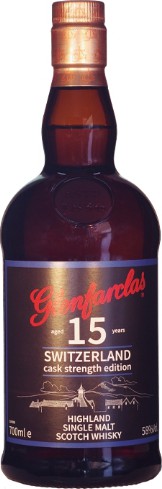 Glenfarclas 15yo Switzerland Cask Strength Edition Diwisa Distillerie Willisau SA 58% 700ml